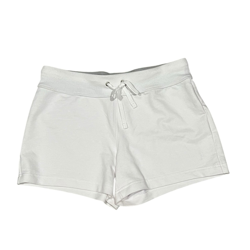 Danskin Now White Drawstring Lounge Shorts Size S (4–6)